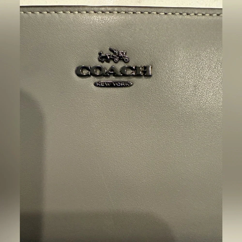 Coach Gray Leather Wallet - Picture 2 of 5